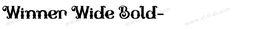 Winner Wide Bold字体转换
